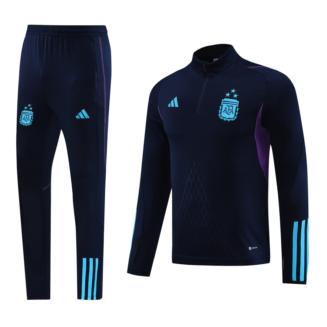 Argentina 3 Stars Zipper Sweatshirt Kit(Top+Pants) 2023/24