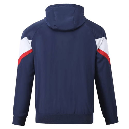 PSG Windbreaker Hoodie Jacket Navy 2023/24