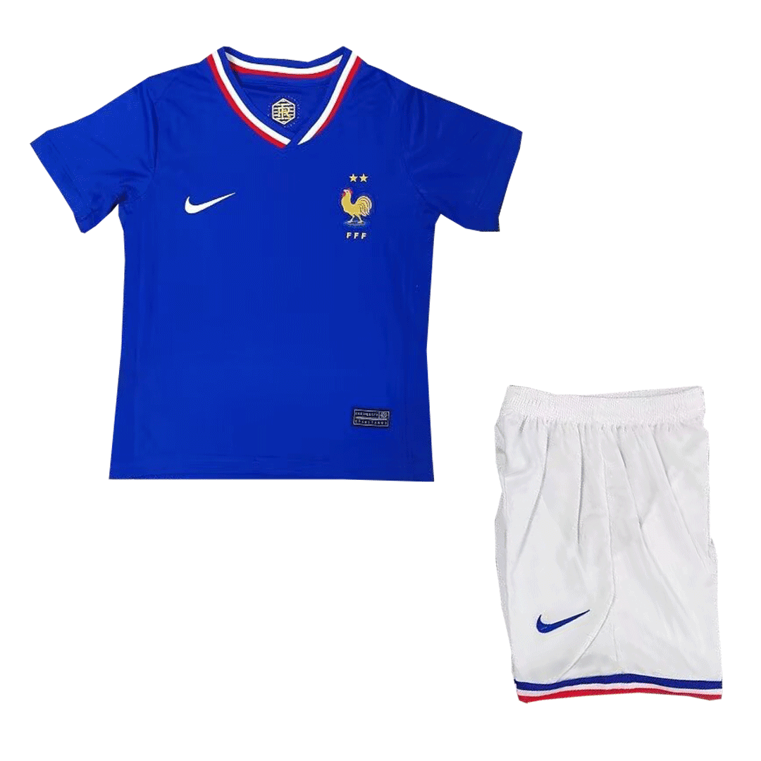 Kids France Home Kit Euro 2024