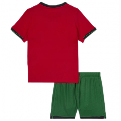 Kids Portugal Home Kit Jersey+Shorts Euro 2024