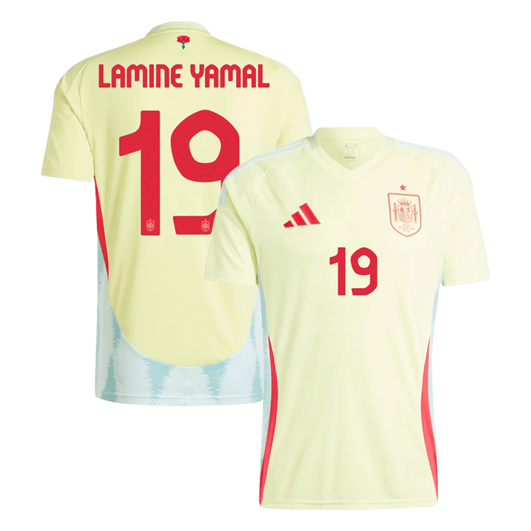 LAMINE YAMAL #19 Spain Away Jersey Euro 2024