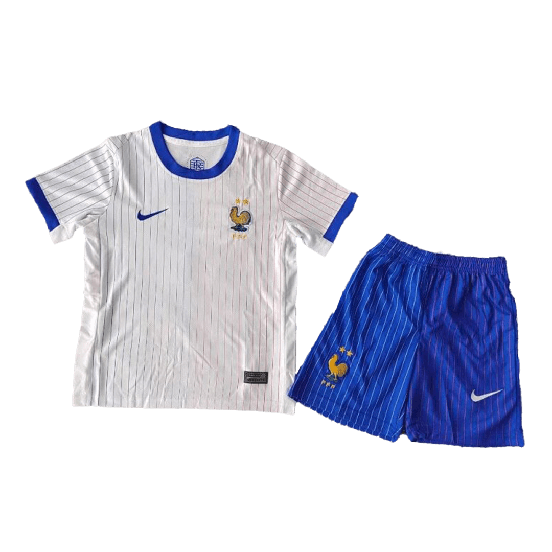 Kids France Away Full Jersey Kit Euro 2024