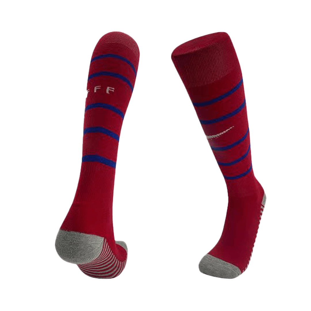 France Home Soccer Socks Euro 2024