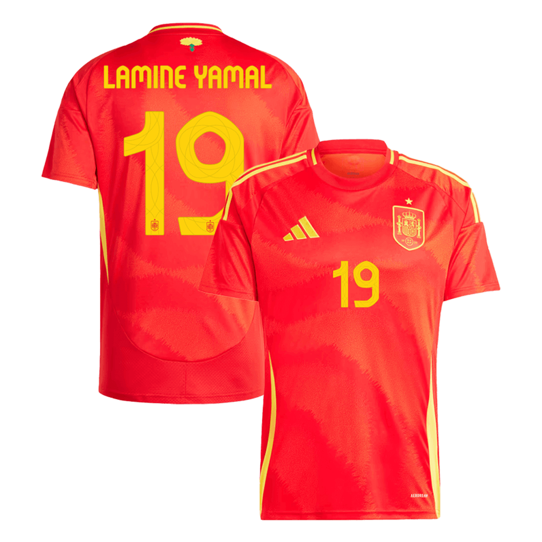 [Super Replica] LAMINE YAMAL #19 Spain Home Jersey Euro 2024