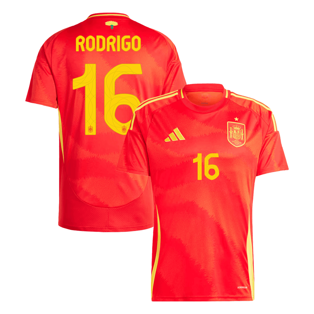 [Supre Replica] RODRIGO #16 Spain Home Jersey Euro 2024