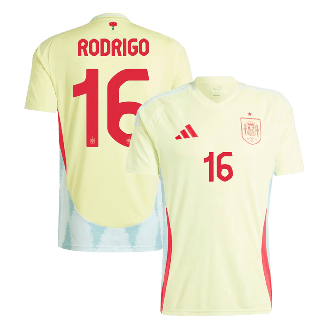 RODRIGO #16 Spain Away Jersey Euro 2024