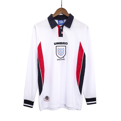 Retro England Home Long Sleeve Jersey World Cup 1998