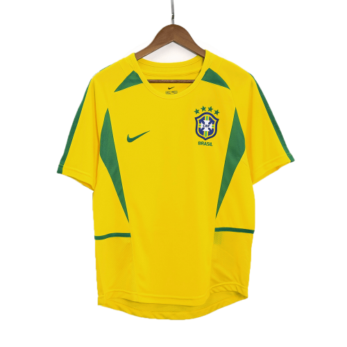 Brazil Retro Jersey Home World Cup 2002