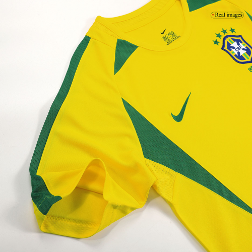 Brazil Retro Jersey Home World Cup 2002