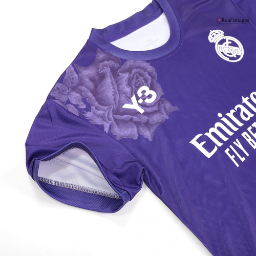 Kids Real Madrid Y-3 Fourth Jersey Kit Purple 2023/24