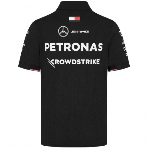 [Super Replica] Mercedes AMG Petronas F1 Team Polo - Black 2024