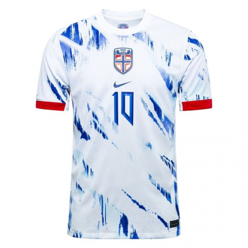 ØDEGAARD #10 Norway Away Jersey 2024