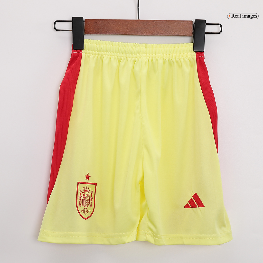 Kids Spain Away Full Jersey Kit Euro 2024