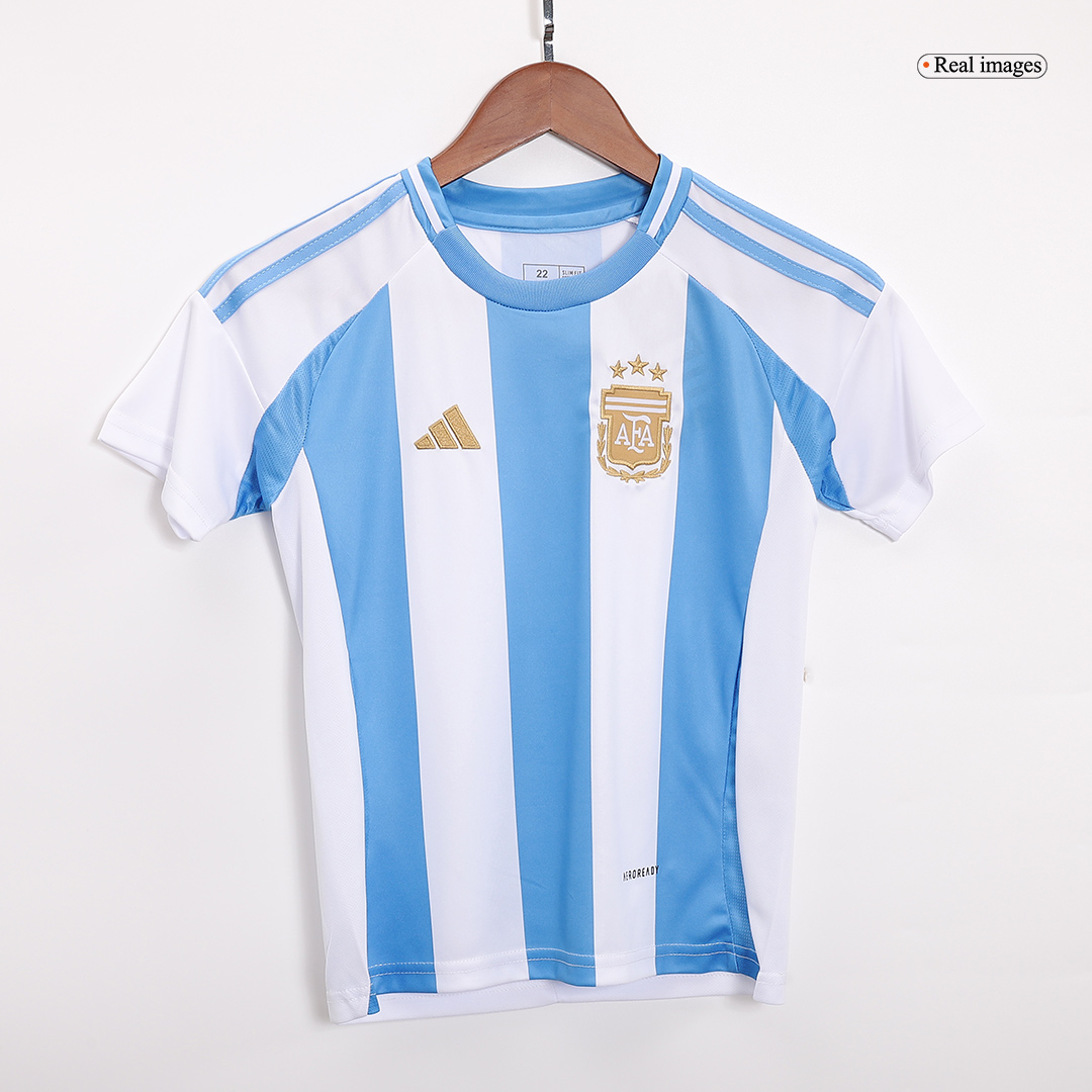 Kids Argentina Home Full Jersey Kit Copa America 2024