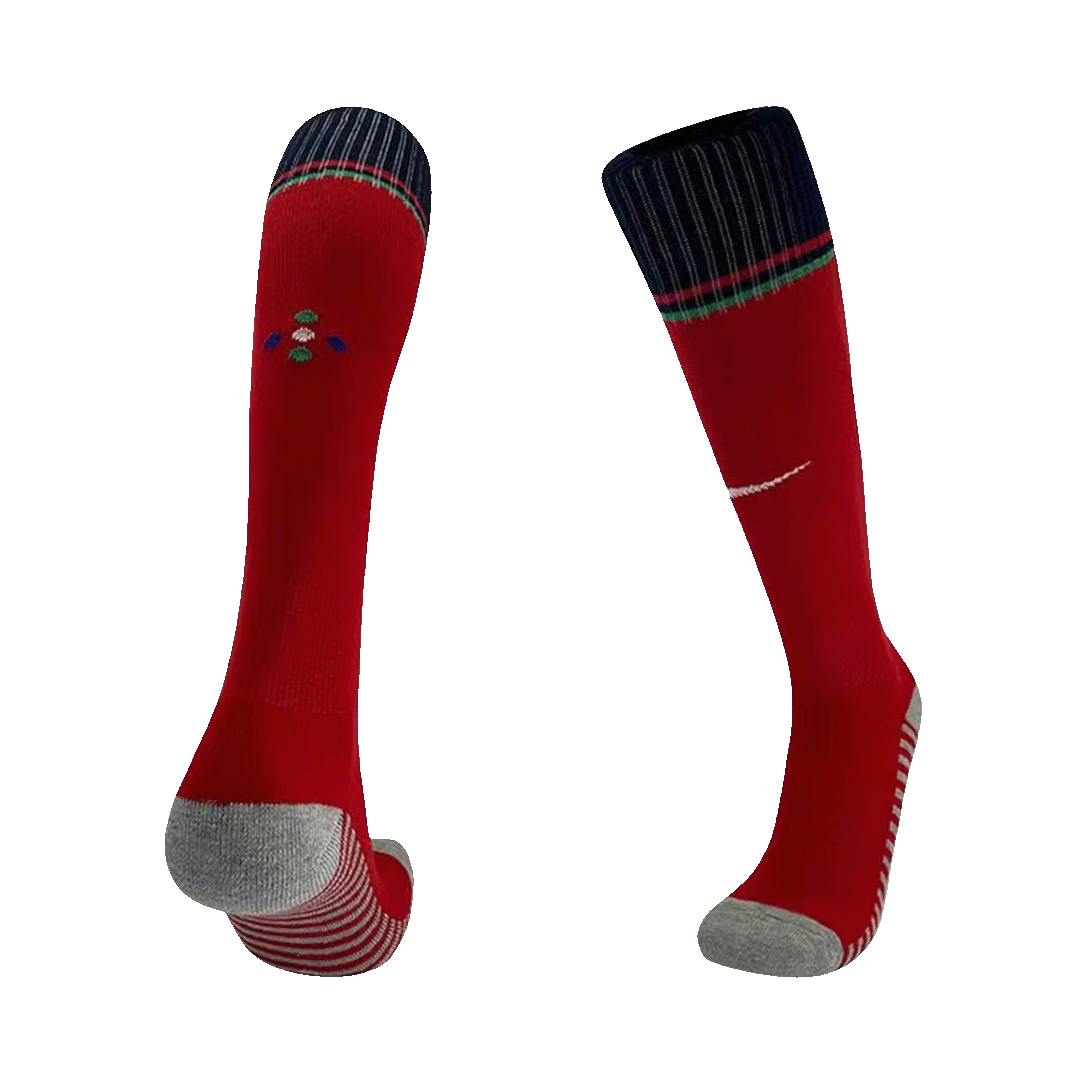 Portugal Home Soccer Socks 2024