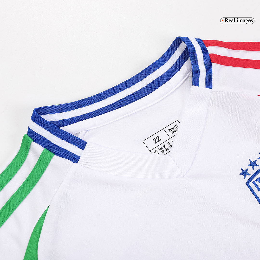 Kids Italy Away Full Jersey Kit Euro 2024