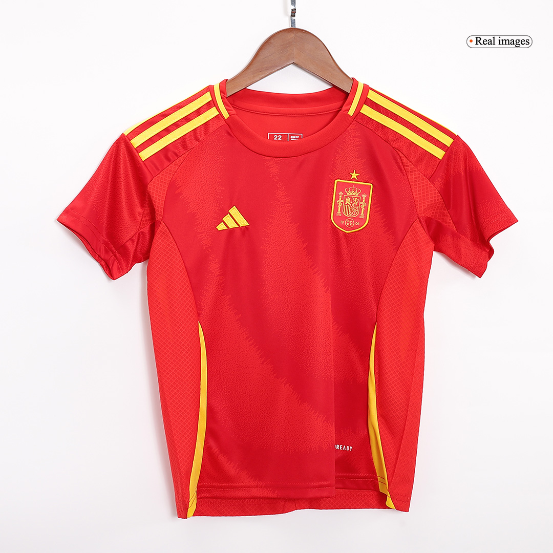 [Super Replica] Kids Spain Home Full Jersey Kit Euro 2024