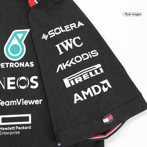 [Super Replica] Mercedes AMG Petronas F1 Team Polo - Black 2024