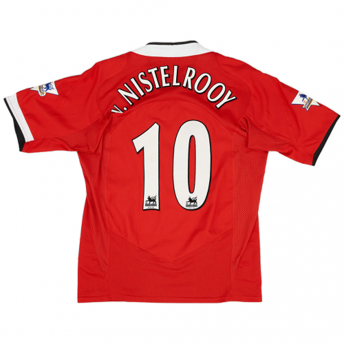 v.Nistelrooy #10 Retro Manchester United Home Jersey 2004/06