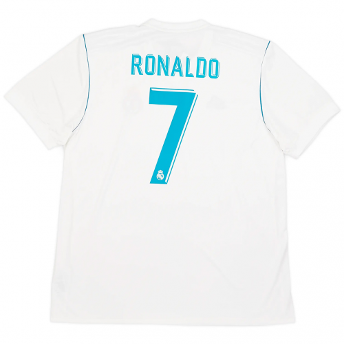 Ronaldo #7 Retro Real Madrid Home Jersey 2017/18