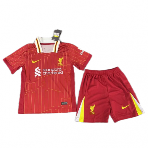 Kids Liverpool Home Kit Jersey+Shorts 2024/25