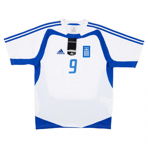 CHARISTEAS #9 Retro Greece Away Jersey Euro Cup 2004