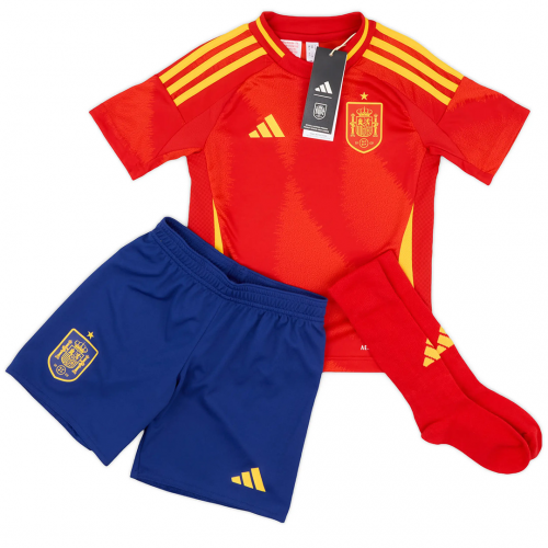 [Super Replica] Kids Spain Home Full Jersey Kit Euro 2024