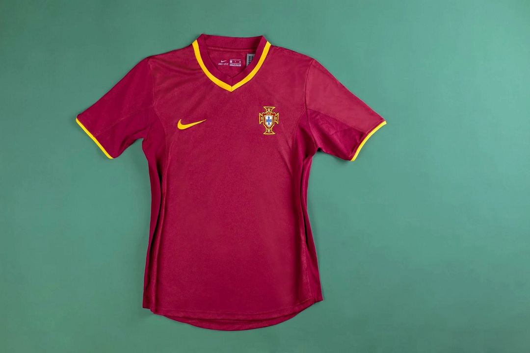 FIGO #7 Portugal Retro Home Jersey Euro Cup 2000