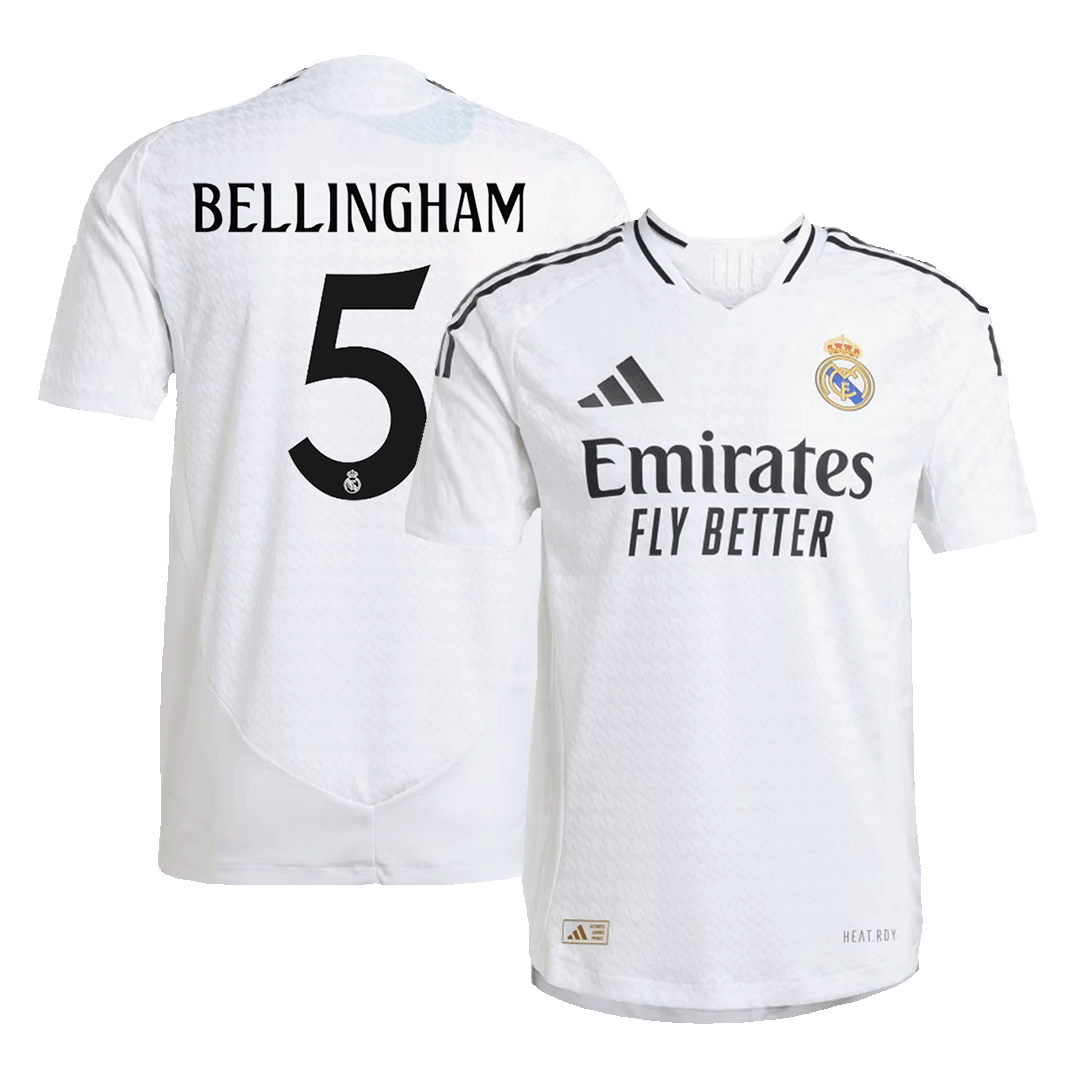 BELLINGHAM #5 Real Madrid Home Jersey Player Version 2024/25