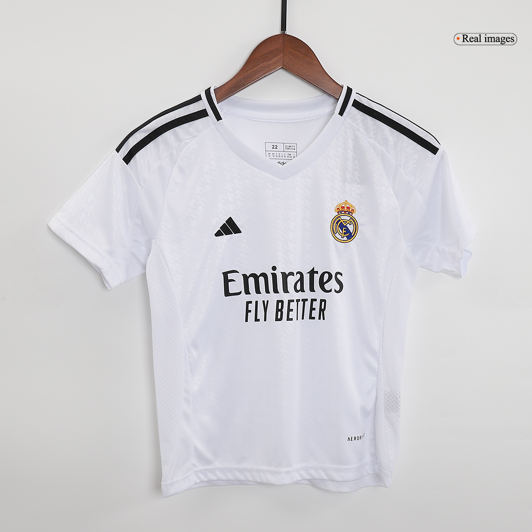 Kids Real Madrid Home Full Jersey Kit 2024/25