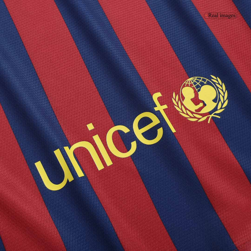 Messi #10 Retro Barcelona Home Jersey 2013/14