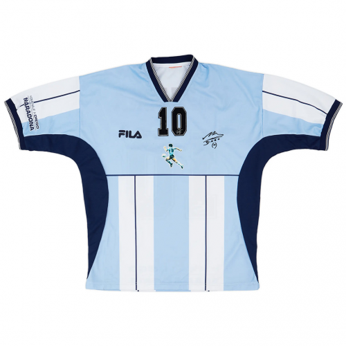 Maradona Argentina Fila Farewell Diego Testimonial Jersey 2001