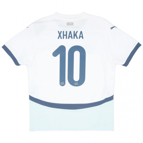 Xhaka #10 Switzerland Away Jersey Euro 2024