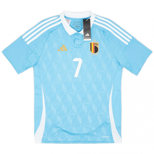 De Bruyne #7 Belgium Away Jersey EURO 2024