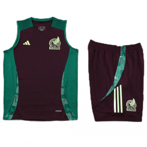 Mexico Pre-Match Sleeveless Kit (Top+Shorts) Copa America 2024