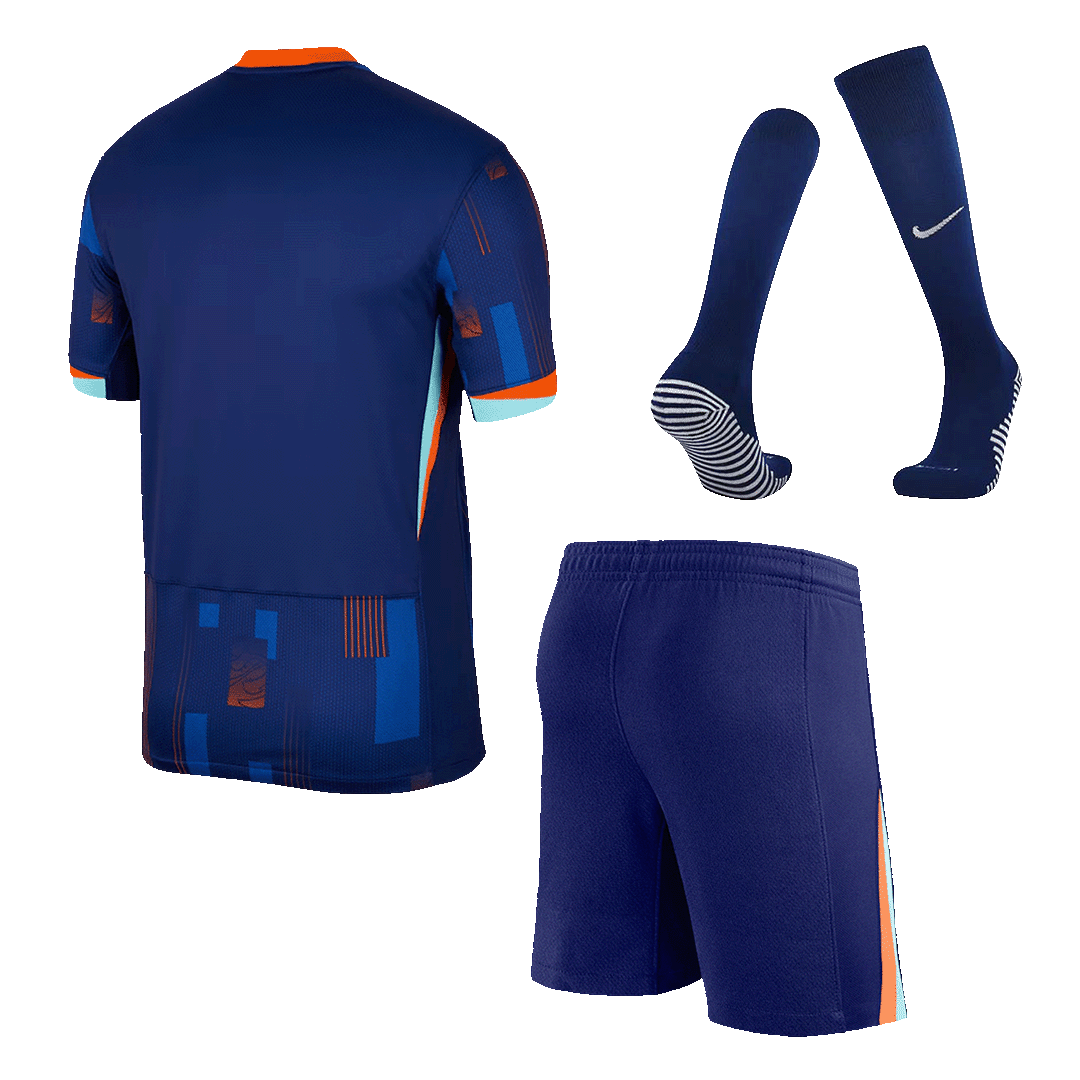 Netherlands Away Whole Kit(Jersey+Shorts+Socks) Euro 2024