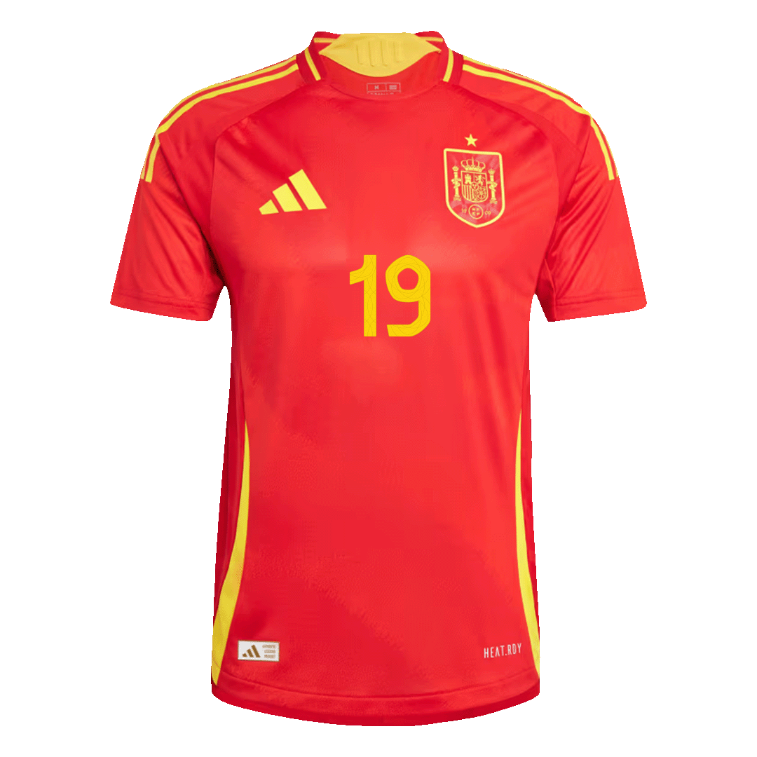 LAMINE YAMAL #19 Spain Home Jersey Player Version Euro 2024