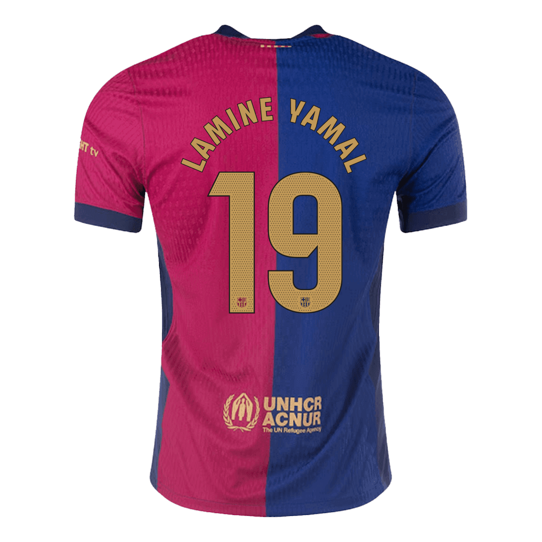 LAMINE YAMAL #19 Barcelona Home Jersey Player Version 2024/25