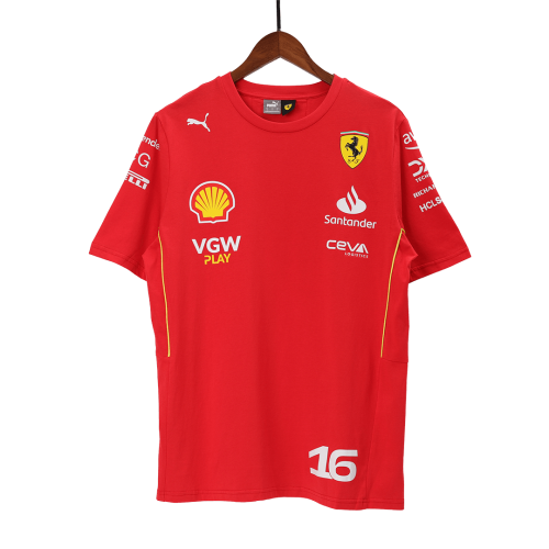 Scuderia Ferrari F1 Racing Team Charles Leclerc Driver T-Shirt 2024