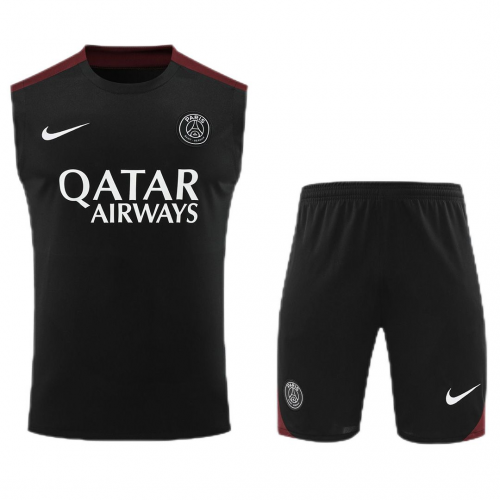 PSG Sleeveless Training Kit Black 2024/25