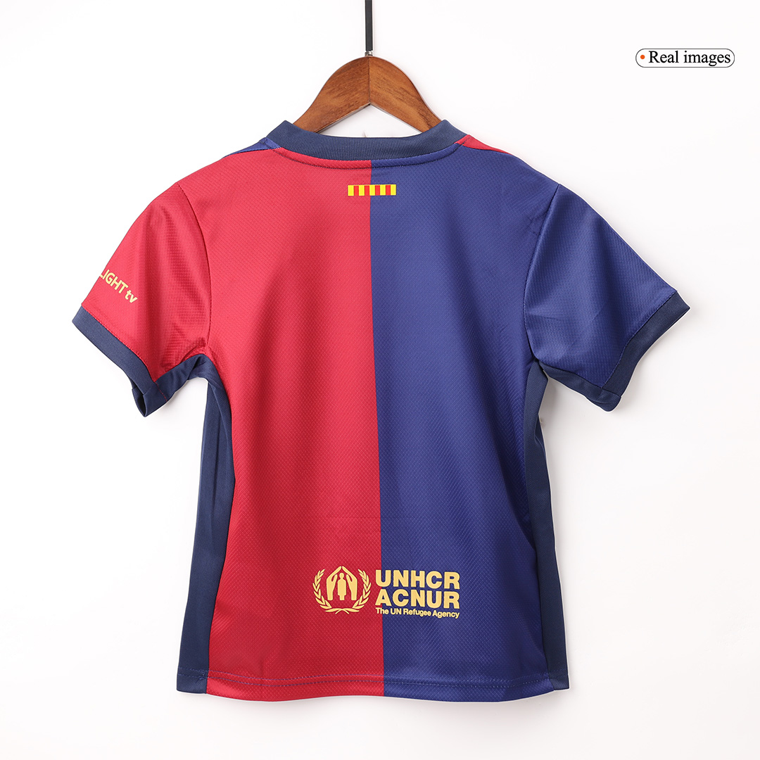 Kids Barcelona Home Full Kit(Jersey+Shorts+Socks) 2024/25