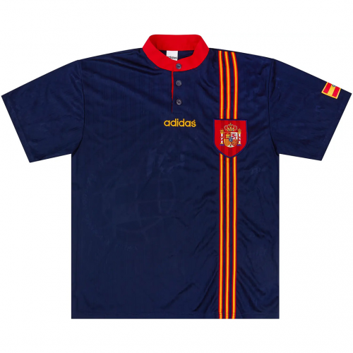 R. HIERRO #6 Retro Spain Away Jersey 1996