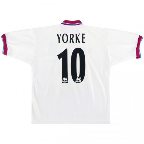 YORKE #10 Retro Aston Villa Away Jersey 1996/98