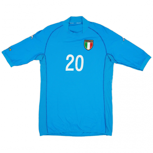 MONTELLA #20 Retro Italy Home Jersey World Cup 2002