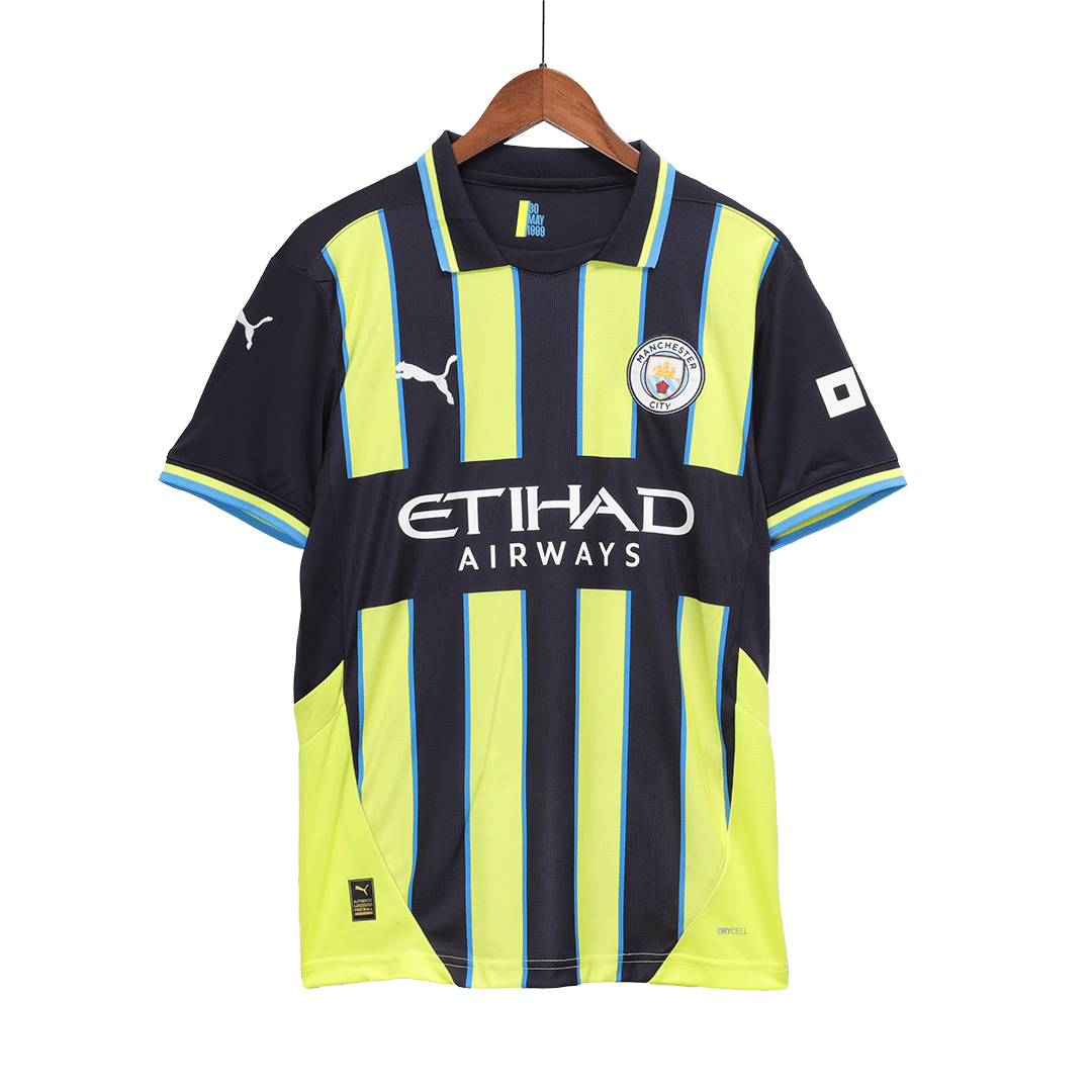 HAALAND #9 Manchester City Away Jersey 2024/25 - UCL Font