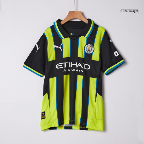 Kids Manchester City Away Kit Jersey+Shorts 2024/25