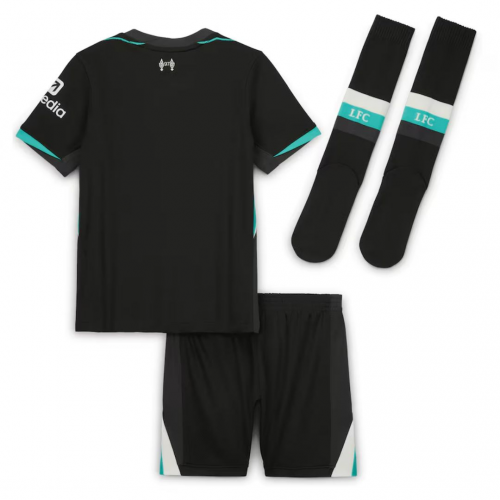 Kids Liverpool Away Full Jersey Kit 2024/25