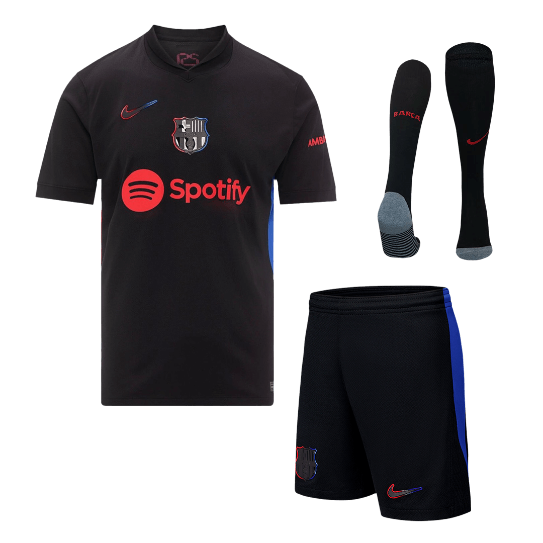 Barcelona Away Full Kit(Jersey+Shorts+Socks) 2024/25