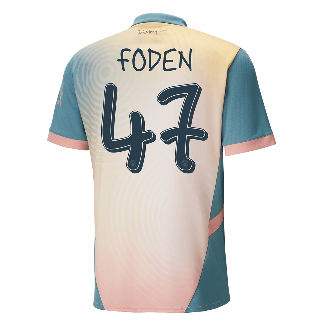 FODEN #47 Manchester City Fourth Jersey 2024/25 - UCL Font