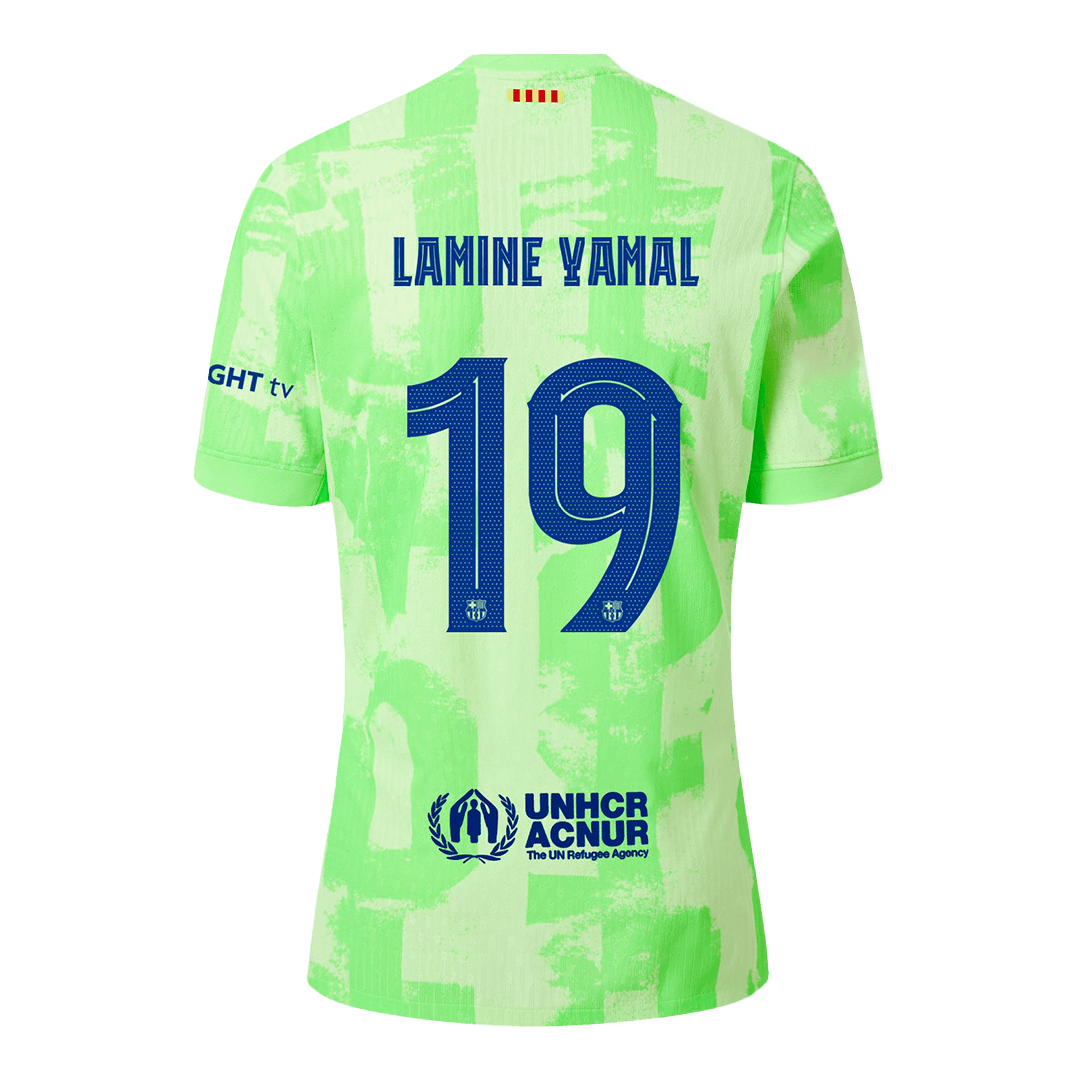 LAMINE YAMAL #19 Barcelona Third Jersey 2024/25 - UCL Font